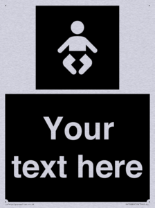 Custom information: black panel baby change